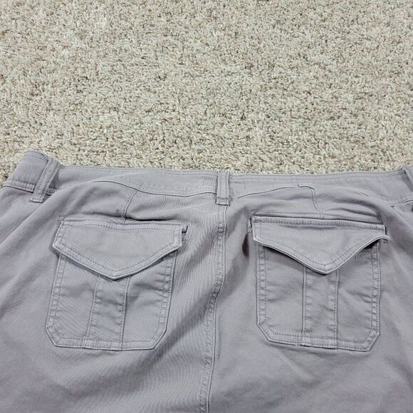 Torrid Jeans Womens 24 Gray Crop Aviator Skinny Stretch Twill Mid Rise Denim - Picture 7 of 8